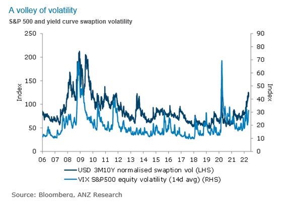 S&P 500 and yield curve swaption volatility  
